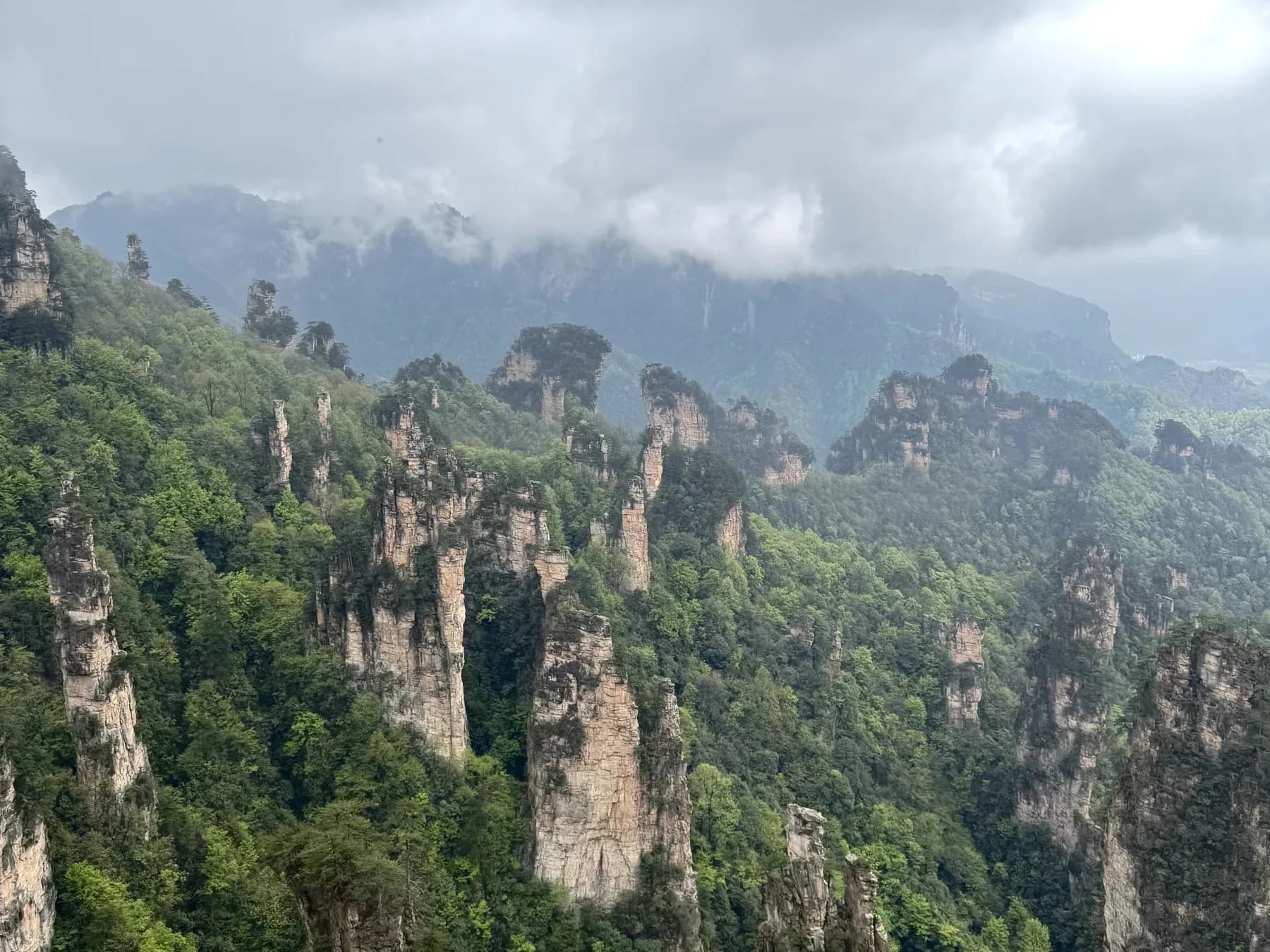 Pilares de piedra del Parque Forestal Nacional de Zhangjiajie