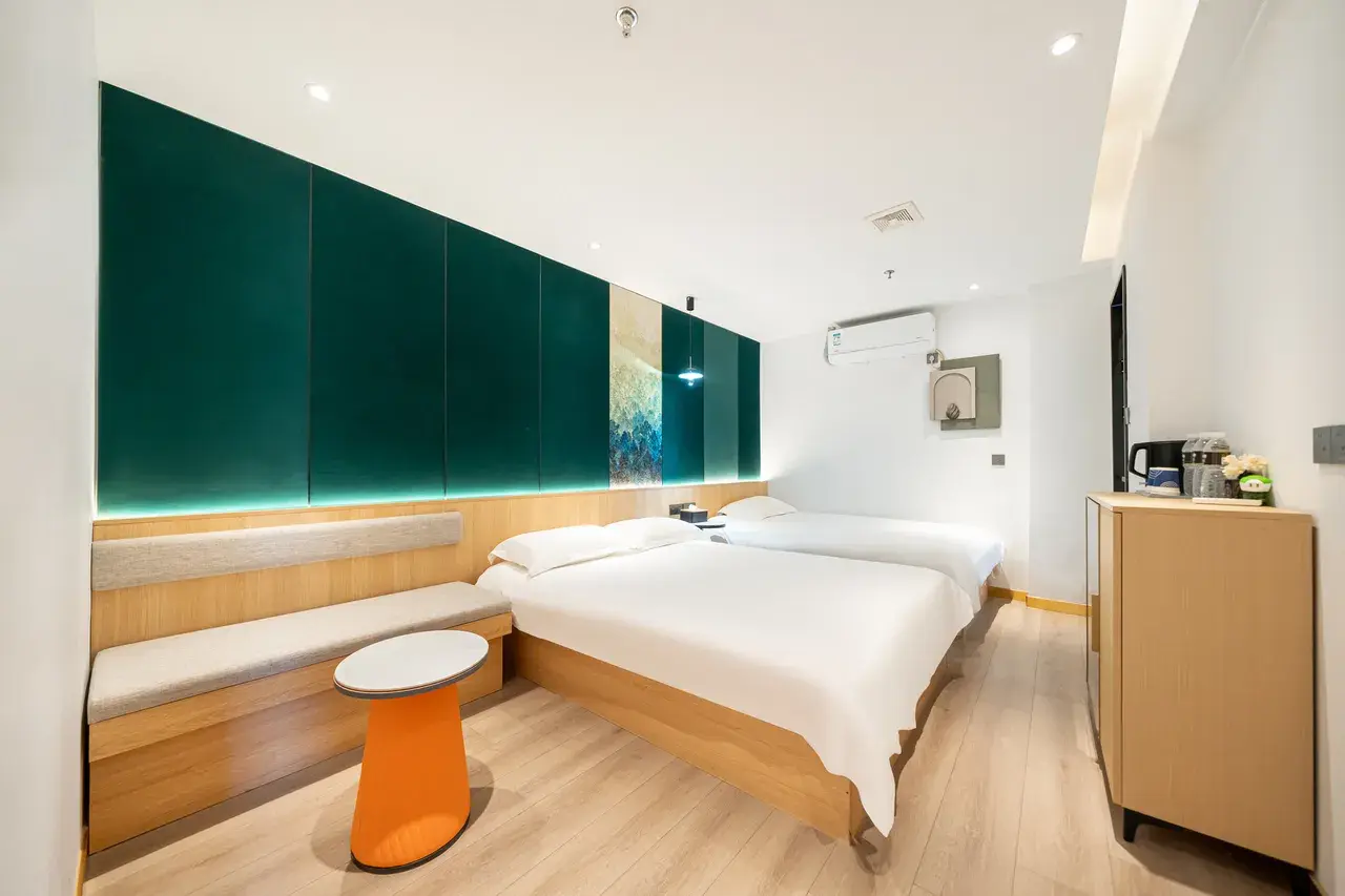 Habitación del Lucky Hotel, cerca de Nanjing Road, Shanghái